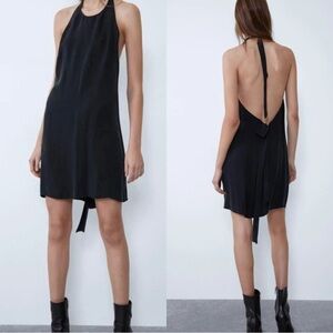 Zara Black Halter Dress
